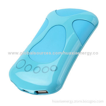 6,800mAh Foot Design Dual-USB Port Power Bank for Mobiles, Sony's PSP, MID, MP4, PMP, GPS